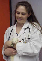 Ben with vet student, Katrina - click to enlarge